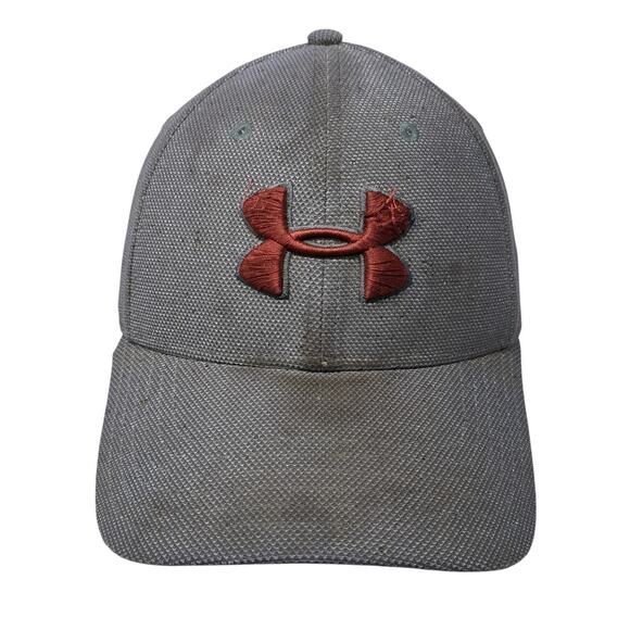 Under Armour Fitted Baseball Cap Gray Large Classic Fit Lightweight Embroidered - Picture 1 of 9